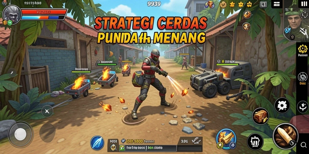 Tampilan gameplay menantang dalam 9939 dengan berbagai strategi.
