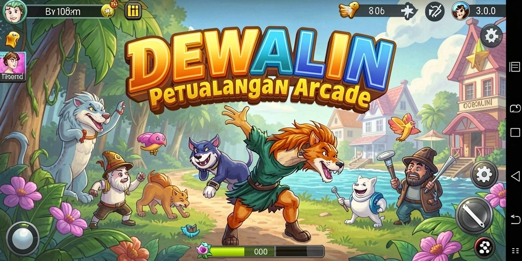 Tampilan gameplay seru DEWALIN dalam aksi.