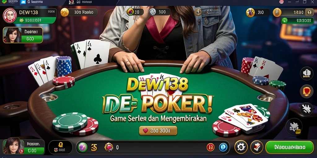 Tampilan seru dari gameplay Poker di DEWI138