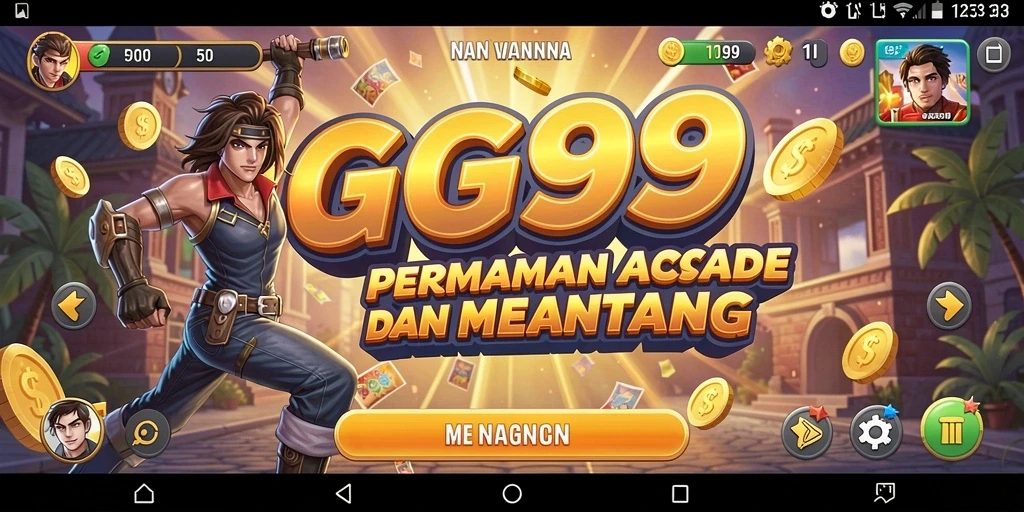 Tampilan grafik menakjubkan dari gameplay GG99 yang seru.
