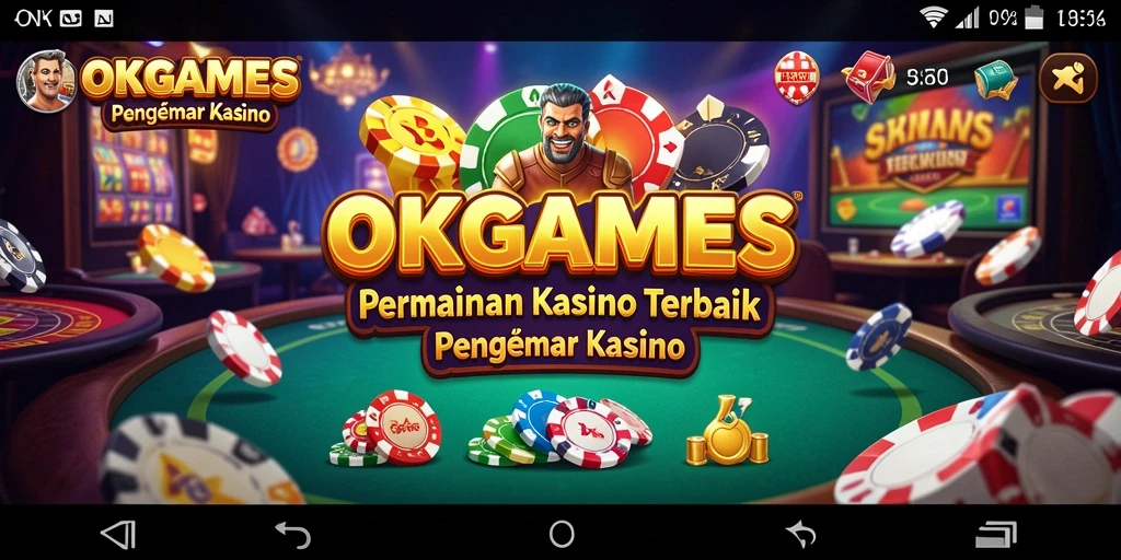 Screenshot utama OKGAMES menampilkan gameplay menarik dari permainan Kasino.