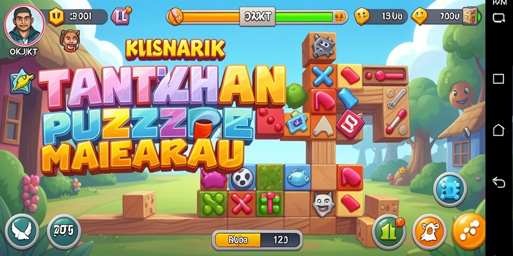 Screenshot gameplay OKJKT menunjukkan teka-teki yang menarik.