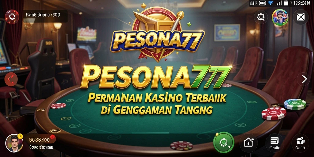 Screenshot utama PESONA77 menampilkan pengalaman bermain Kasino yang mengasyikkan.