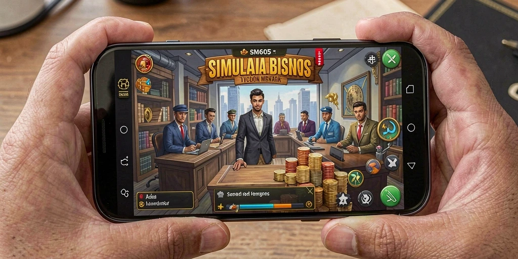 Tampilan gameplay SM605 yang seru dan menarik di dunia Tycoon.