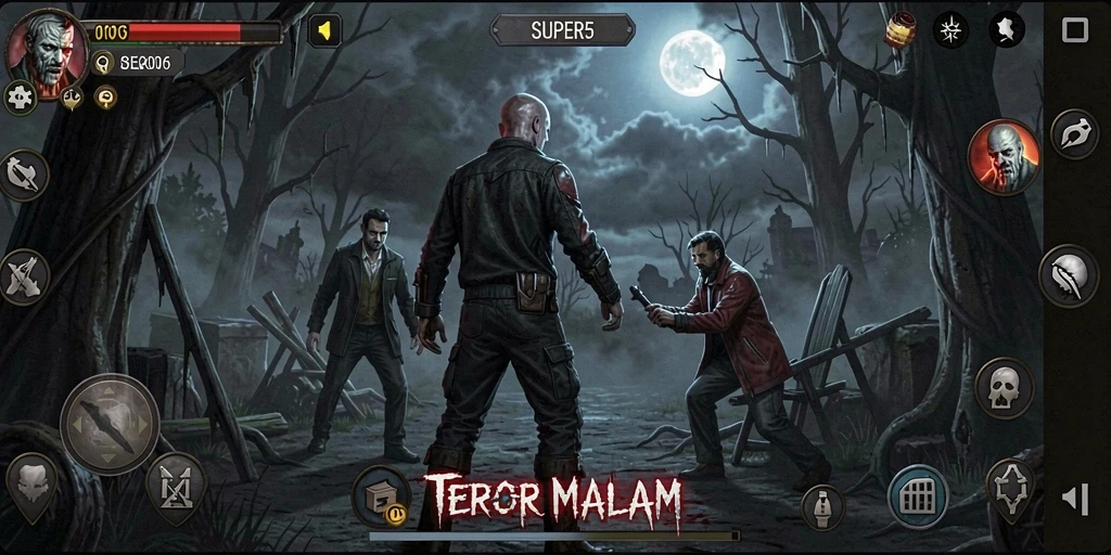 Tangkap momen ketegangan dalam gameplay SUPER5 yang menakutkan.