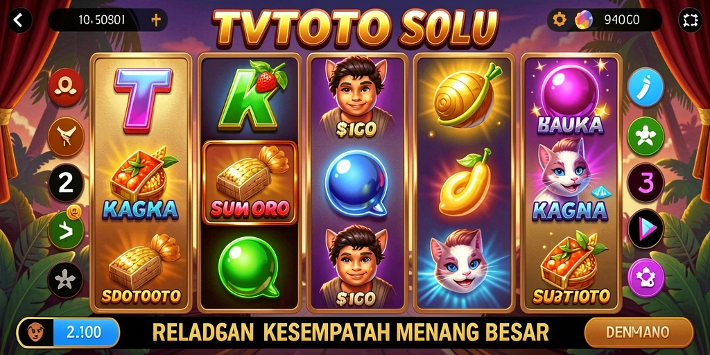Tampilan gameplay slot di TVTOTO yang mengasyikkan.